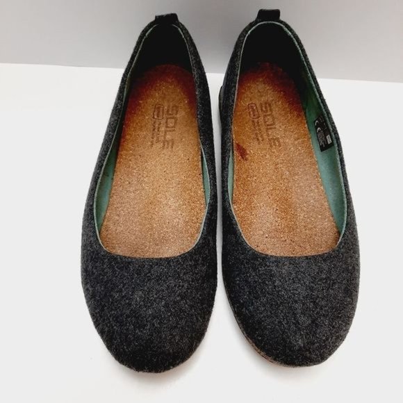 SOLE X RECORK Grace Carbon Neutral Slip-On Comfort Flat Shoes Grey Sz 6.5 - Picture 5 of 14